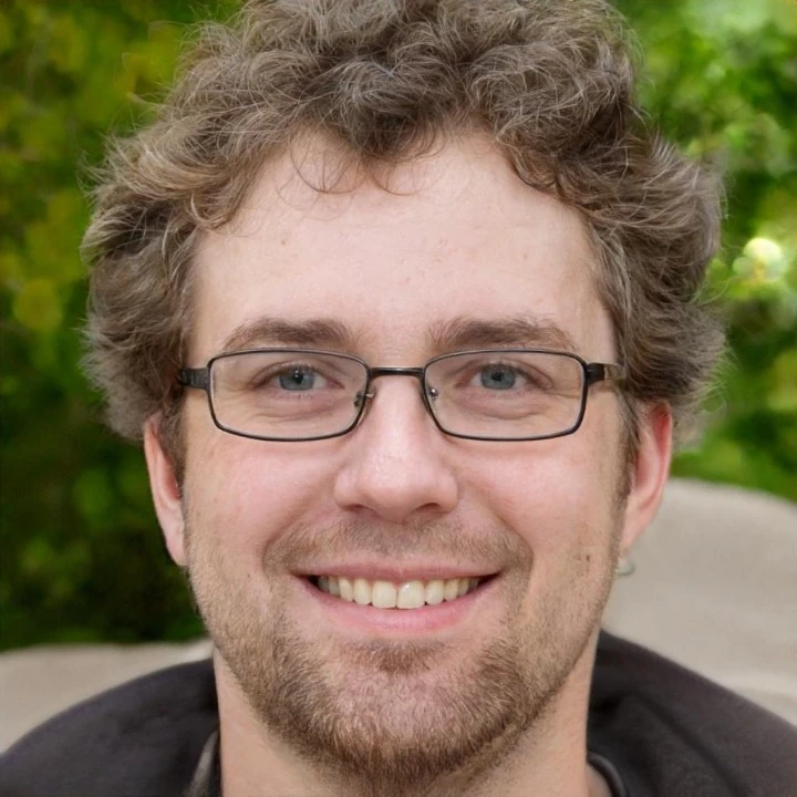 Felix Eckmann der Author von barfuss-schuhe-test. Ein junger Mann mit dunkel blonden Locken, Brille und Barfußschuhexperte.